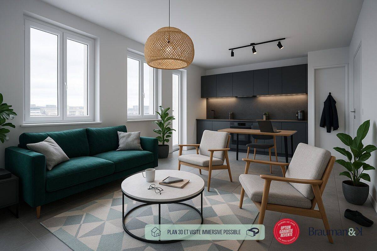 Appartement 3 pièces 63 m² · à Inzinzac-Lochrist · 63 m² · 232 000 €