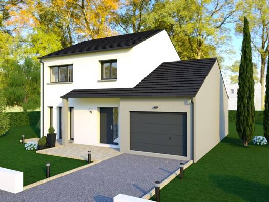 Terrain avec maison neuve à vendre 325 000 € 5 pièces 3 chambres 100 m² 500 m² de terrain Trieux 54750