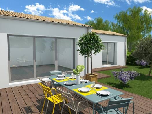 Terrain avec maison neuve à vendre 349 000 € 4 pièces 3 chambres 92 m² 308 m² de terrain Saint-Rogatien 17220