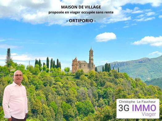 Maison en viager occupé Bouquet 93 640 € 4 pièces 3 chambres 59 m² 100 m² de terrain Ortiporio 20290