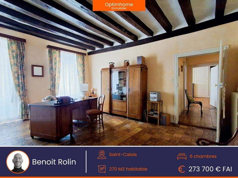 Maison 12 pièces 270 m² · à Saint-Calais · 270 m² · 273 700 €