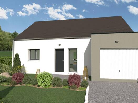 Terrain avec maison neuve à vendre 188 672 € 2 chambres 72 m² 365 m² de terrain Saint Aaron-La Poterie-Tregomar Lamballe 22400