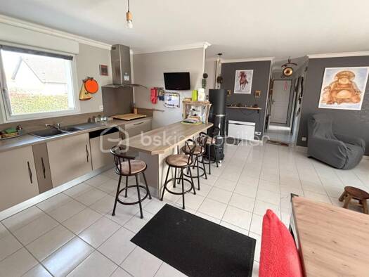 Maison de plain-pied à vendre 261 500 € 4 pièces 3 chambres 80 m² 775 m² de terrain Petit-Caux 76630