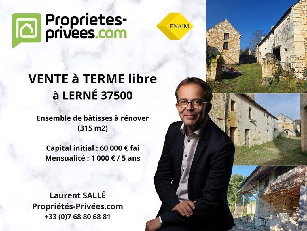 Maison 11 pièces 315 m² · à Lerné · 315 m² · 60 000 €