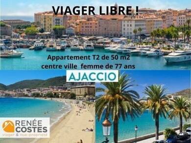 Appartement en viager libre Bouquet 77 100 € 2 pièces 1 chambre 52 m² Étage 2/6 Gare Ajaccio 20000