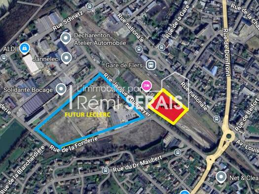 Terrain constructible à vendre 379 400 € 2 684 m² de terrain Benardiere-Saint Michel Flers 61100
