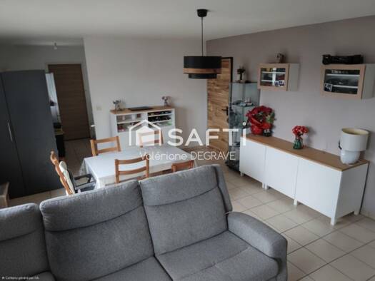 Appartement à vendre 99 000 € 3 pièces 2 chambres 57 m² Étage 2/2 Centre Ville Beuvry 62660