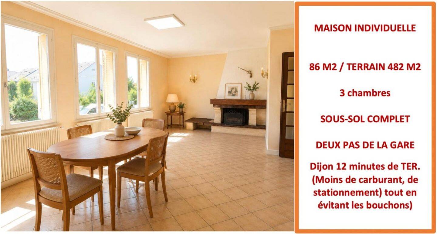 Maison 5 pièces 86 m² · à Genlis · 86 m² · 169 000 €