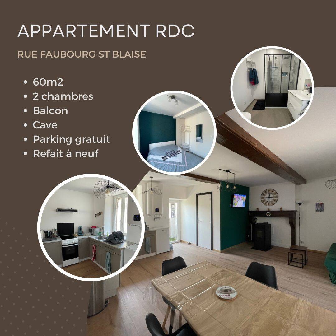 Appartement 3 pièces 60 m² · à Autun · 60 m² · 98 000 €