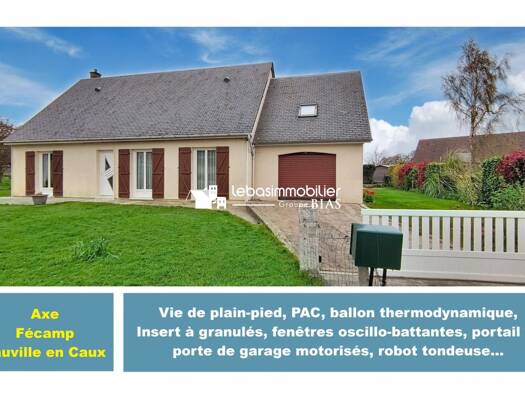 Maison à vendre 228 000 € 5 pièces 3 chambres 119 m² 1 000 m² de terrain Valmont 76540