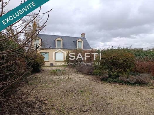 Maison à vendre 87 500 € 3 pièces 2 chambres 61 m² 641 m² de terrain Chouzé-sur-Loire 37140