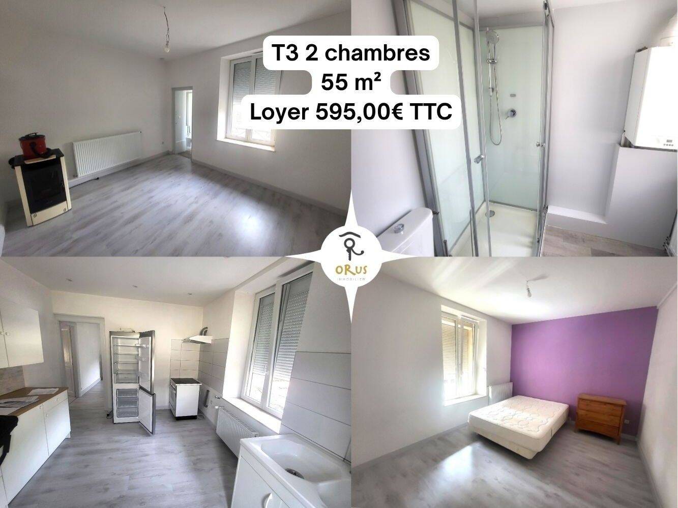 Appartement 3 pièces 55 m² · à Vesoul · 55 m² · 595 €/mois