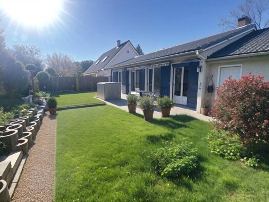 Maison de plain-pied à vendre 439 000 € 5 pièces 3 chambres 100 m² 456 m² de terrain Croissy-Beaubourg 77183