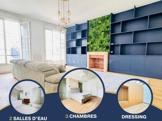 Appartement à vendre 370 000 € 5 pièces 3 chambres 149 m² Étage 1/3 Centre Ville Blois 41000