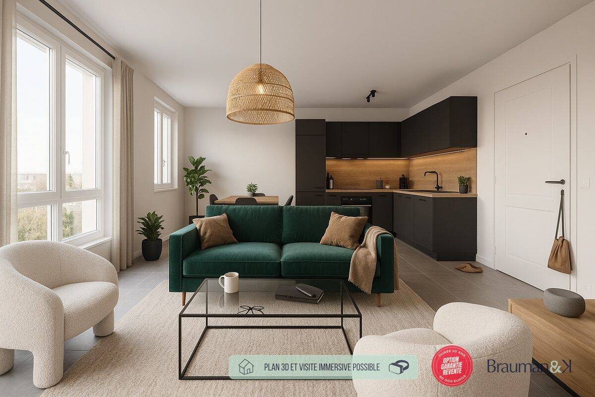 Appartement 3 pièces 32 m² · à Caen · 32 m² · 186 900 €