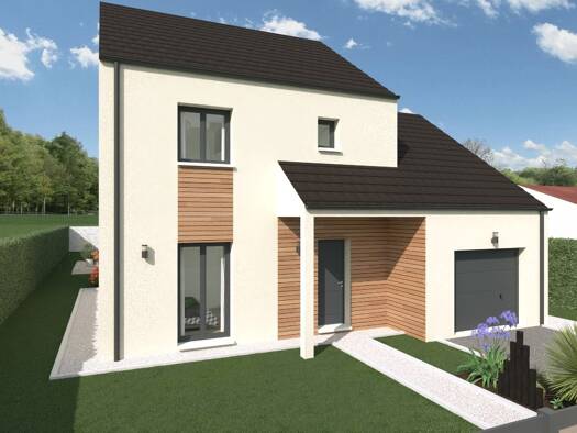 Terrain avec maison neuve à vendre 383 181 € 6 pièces 4 chambres 112 m² 310 m² de terrain Breux-Jouy 91650