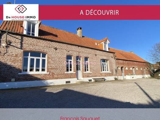 Maison à vendre 355 900 € 9 pièces 4 chambres 147,7 m² 6 146 m² de terrain Recques-sur-Course 62170