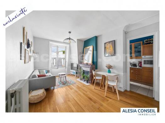 Appartement à vendre 648 000 € 3 pièces 2 chambres 60 m² Étage 7/7 Mouton Duvernet Paris 14ème arrondissement 75014