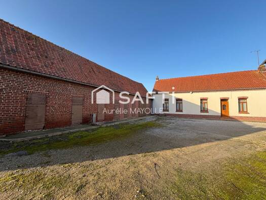 Maison de plain-pied à vendre 265 000 € 6 pièces 3 chambres 124 m² 15 738 m² de terrain Thiembronne 62560