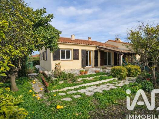 Maison de plain-pied à vendre 270 000 € 5 pièces 4 chambres 96 m² 452 m² de terrain Sud Saint-Laurent-de-la-Salanque 66250