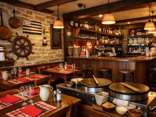 Crêperie à vendre Fonds de commerce 33 000 € 45 m² d'espace de restauration Centre Ville Rive Droite Laval 53000