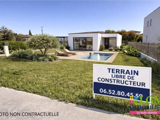 Terrain constructible à vendre 148 500 € 282 m² de terrain Saint-Laurent-d'Aigouze 30220
