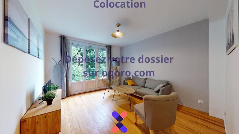 Appartement à louer 450 € 4 pièces 3 chambres 63 m² 1er étage Saint-Clément - Chalâtres Nantes 44000