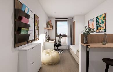 Appartement à vendre 95 726 € 1 pièce 17,2 m² disponible à partir du 30/09/2027 La Pagère-Bron Église-Le Terraillon-Saint Jean Bron 69500