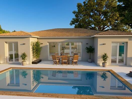 Terrain avec maison neuve à vendre 221 528 € 3 pièces 3 chambres 121,3 m² 884 m² de terrain Grignols 24110