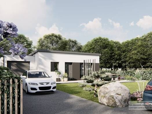 Terrain avec maison neuve à vendre 266 307 € 5 pièces 3 chambres 81 m² 375 m² de terrain La Trinite Plouzané 29280