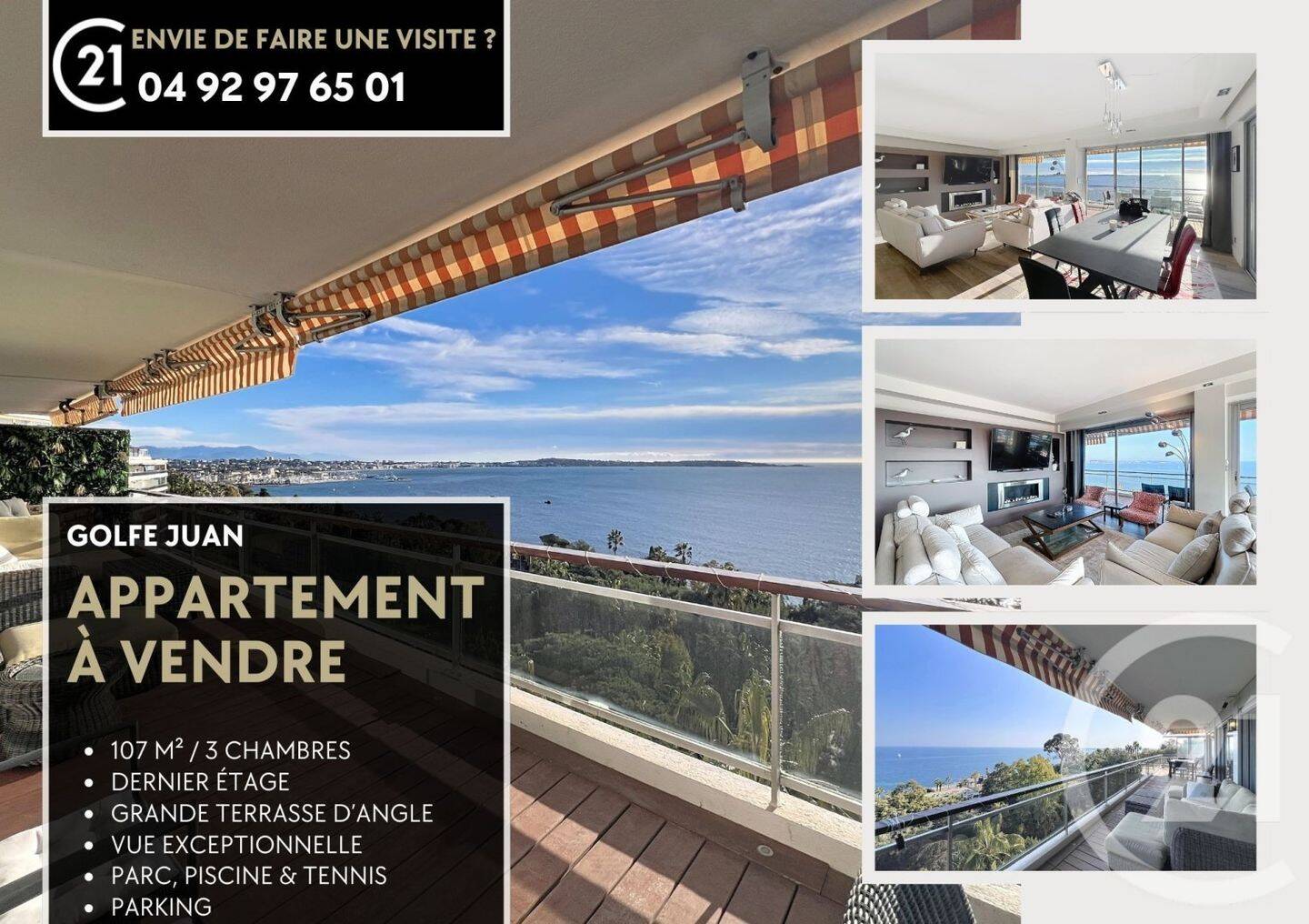 Appartement 5 pièces 107 m² · à Vallauris · 107,5 m² · 1 590 000 €