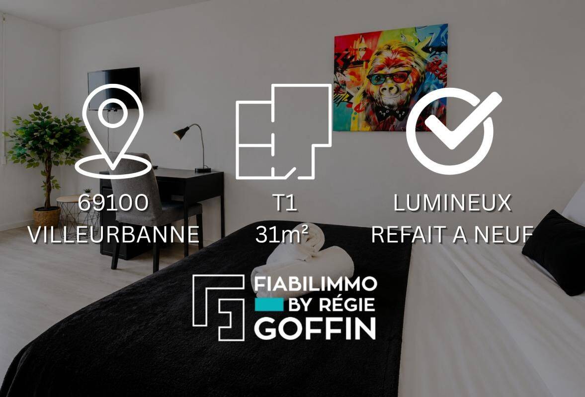 Appartement 1 pièce 31 m² · à Villeurbanne · 31 m² · 129 000 €