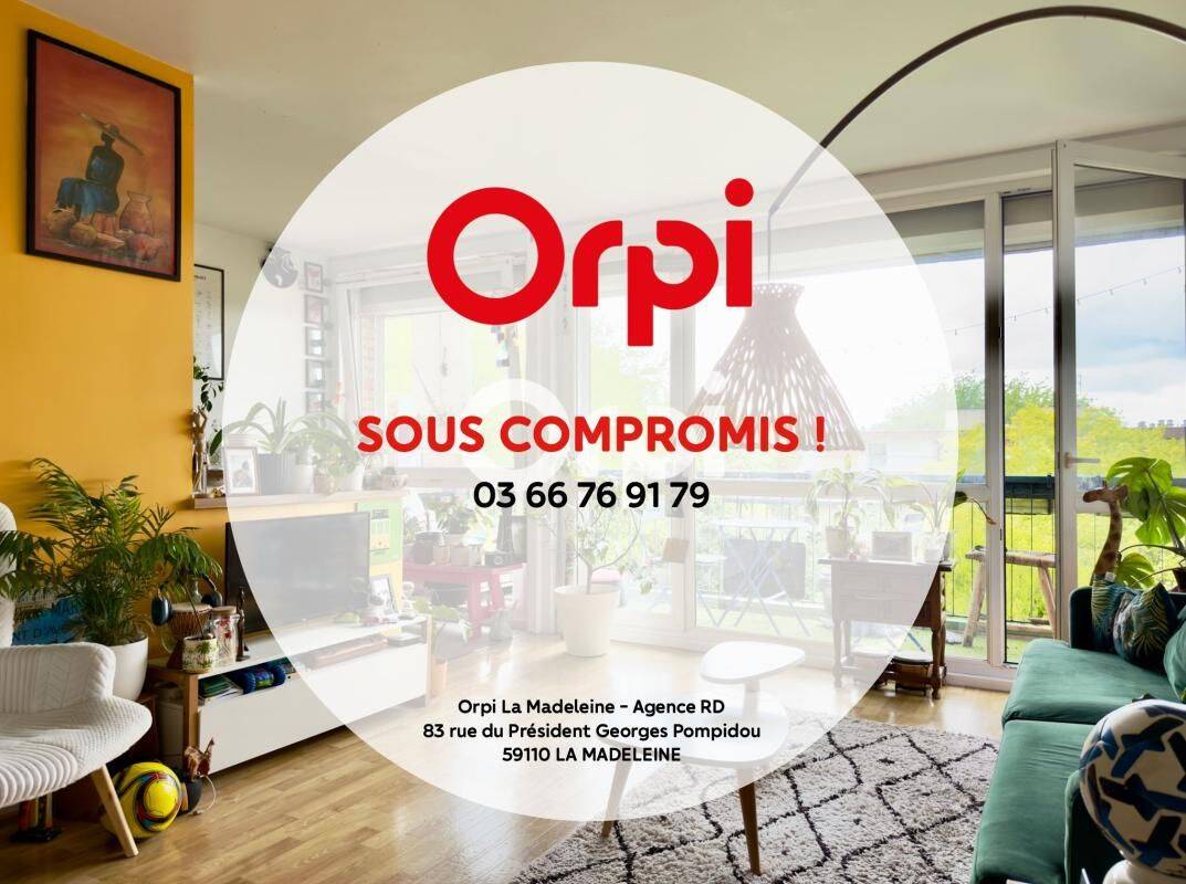Appartement 3 pièces 73 m² · à Mons-en-Barœul · 73,3 m² · 168 800 €