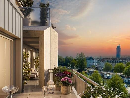 Appartement à vendre - neuf 430 000 € 3 pièces 2 chambres 67 m² Étage 1/6 Waldeck Nantes 44000