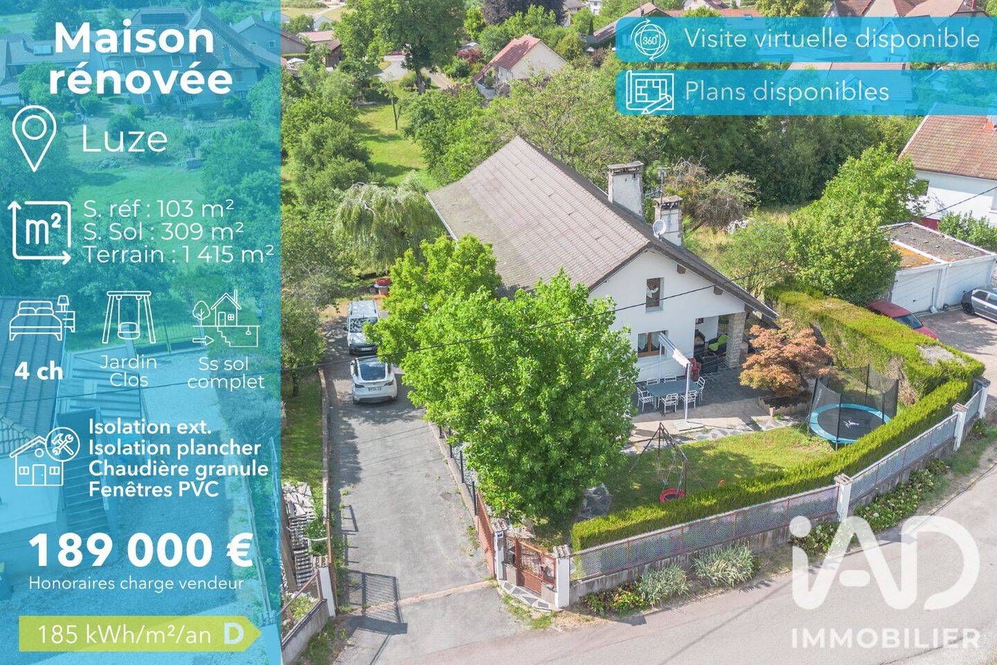 Maison 6 pièces 103 m² · à Luze · 103 m² · 189 000 €