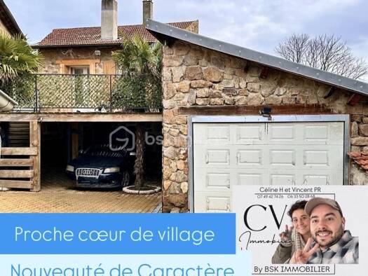 Maison à vendre 240 000 € 4 pièces 3 chambres 112 m² 500 m² de terrain Quintenas 07290