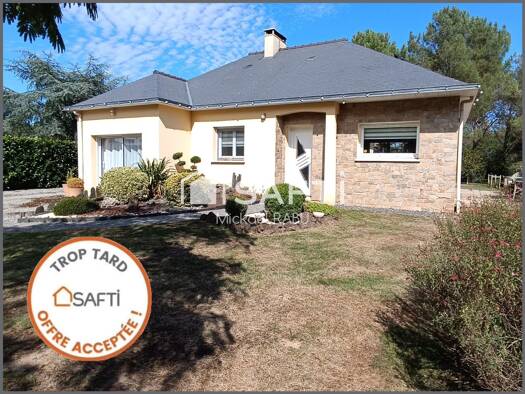 Maison de plain-pied à vendre 261 500 € 4 pièces 3 chambres 113 m² 1 567 m² de terrain Langon 35660