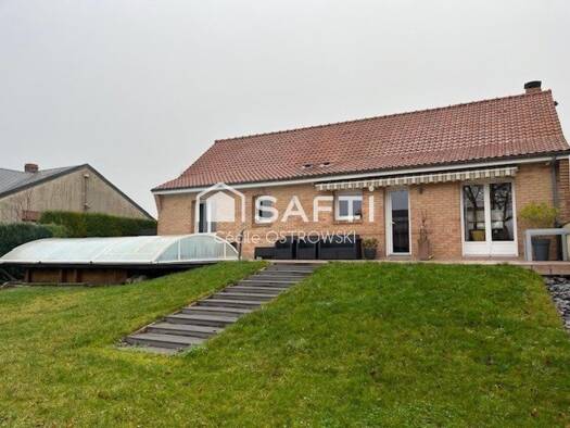 Maison de plain-pied à vendre 288 000 € 5 pièces 3 chambres 108 m² 1 200 m² de terrain Aubigny-en-Artois 62690