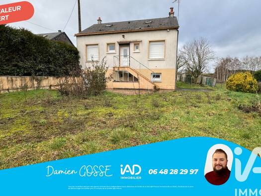 Maison à vendre 87 000 € 4 pièces 2 chambres 73 m² 2 310 m² de terrain Rocé 41100