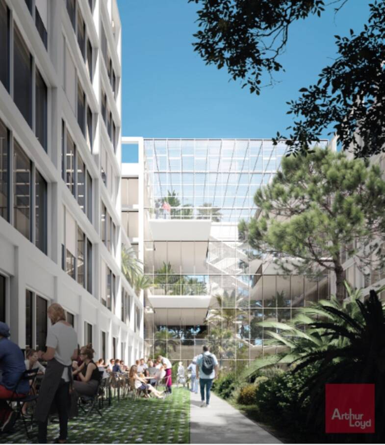Espace bureau à vendre 12 161 540 € 3 822,8 m² de bureaux divisible de 165 m² à 3 823 m² Port Marianne Montpellier 34000