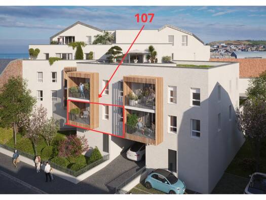 Appartement à vendre - neuf 339 000 € 3 pièces 2 chambres 77 m² dès le 30/09/2027 Moderne Le Tréport 76470