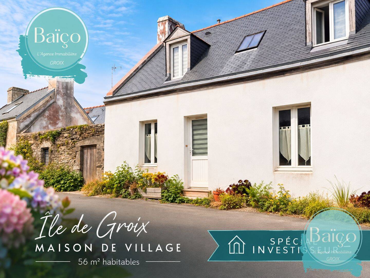 Maison 3 pièces 56 m² · à Groix · 56 m² · 343 200 €