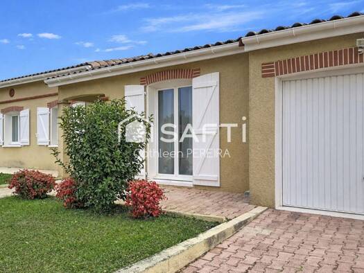 Maison de plain-pied à vendre 395 000 € 4 pièces 3 chambres 98 m² 1 107 m² de terrain Montastruc-la-Conseillère 31380