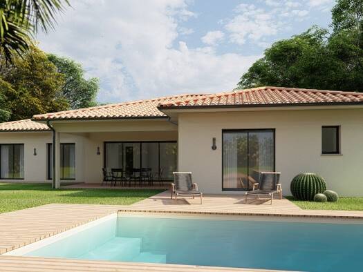 Terrain avec maison neuve à vendre 621 000 € 4 pièces 3 chambres 139 m² 584 m² de terrain Bénesse-Maremne 40230