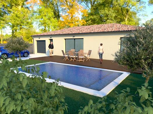 Terrain avec maison neuve à vendre 291 500 € 5 pièces 3 chambres 89 m² 472 m² de terrain Meynes 30840