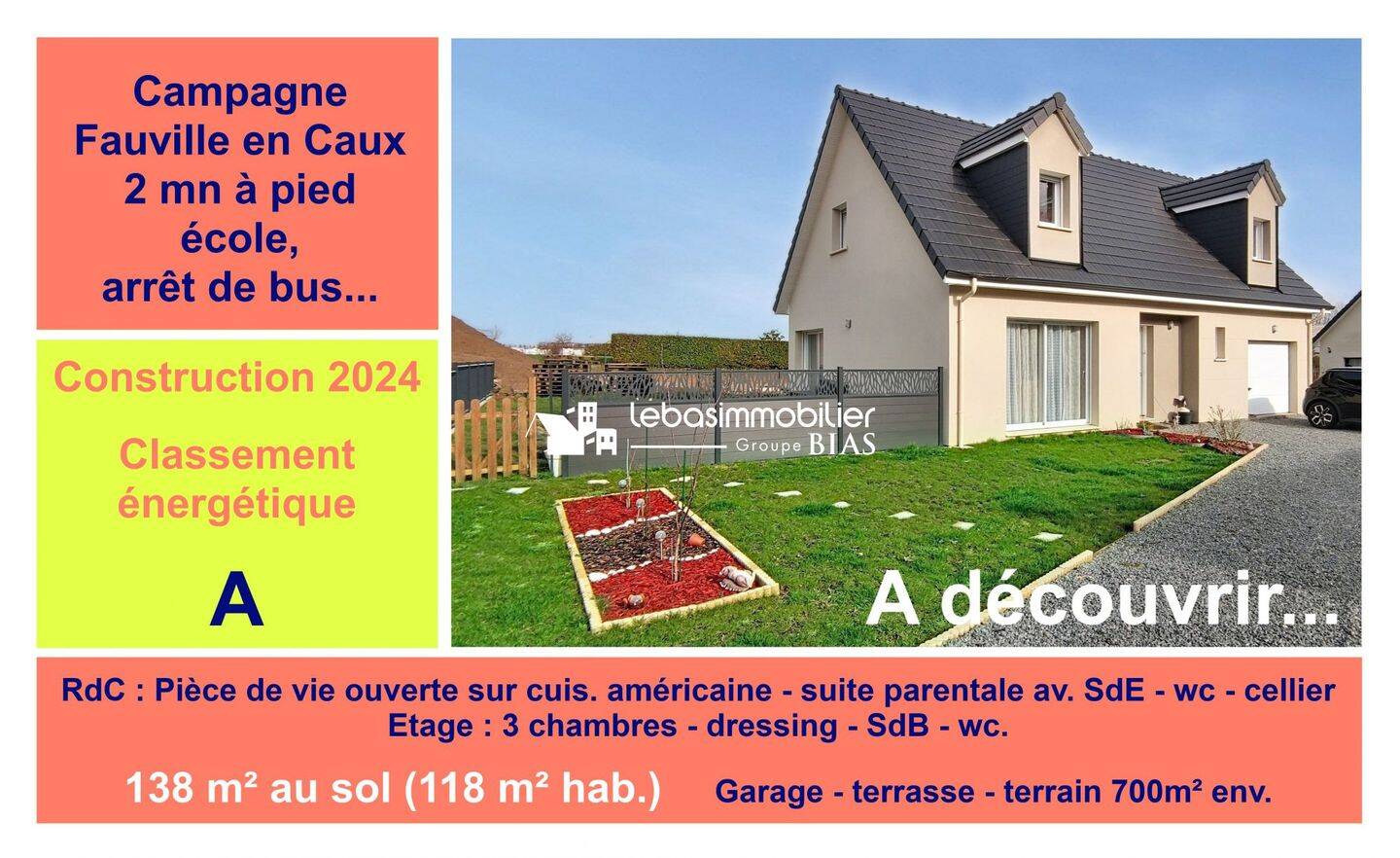Maison 6 pièces 118 m² · à Goderville · 118 m² · 299 000 €