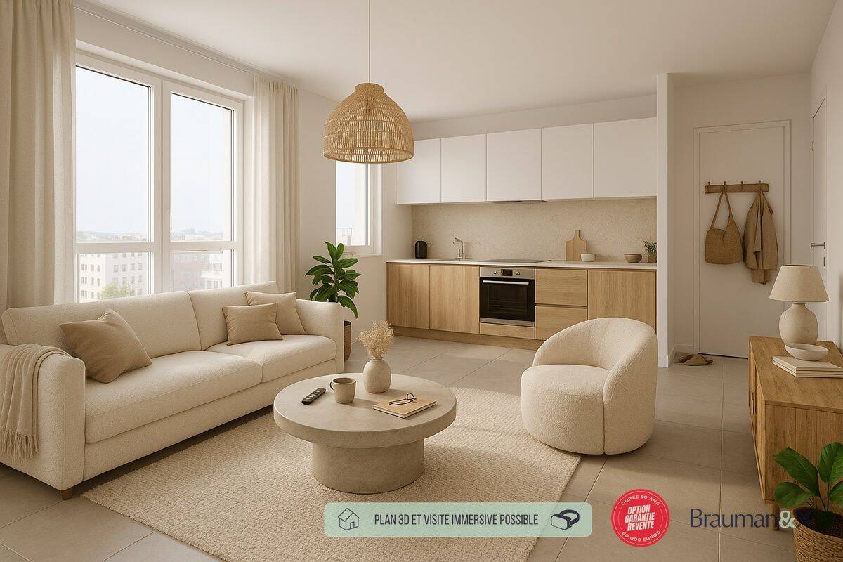 Appartement 3 pièces 59 m² · à Nantes · 59 m² · 226 825 €