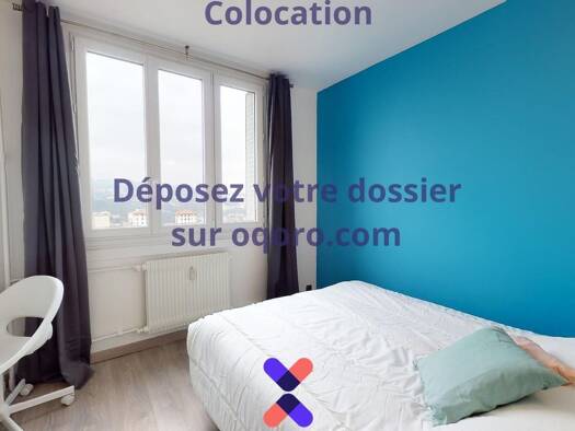 Colocation à louer 530 € 4 pièces 3 chambres 66 m² 5ème étage Glaciere-Jomard Oullins-Pierre-Bénite 69600