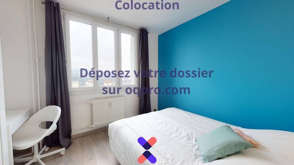 Colocation à louer 530 € 4 pièces 3 chambres 66 m² 5ème étage Glaciere-Jomard Oullins-Pierre-Bénite 69600
