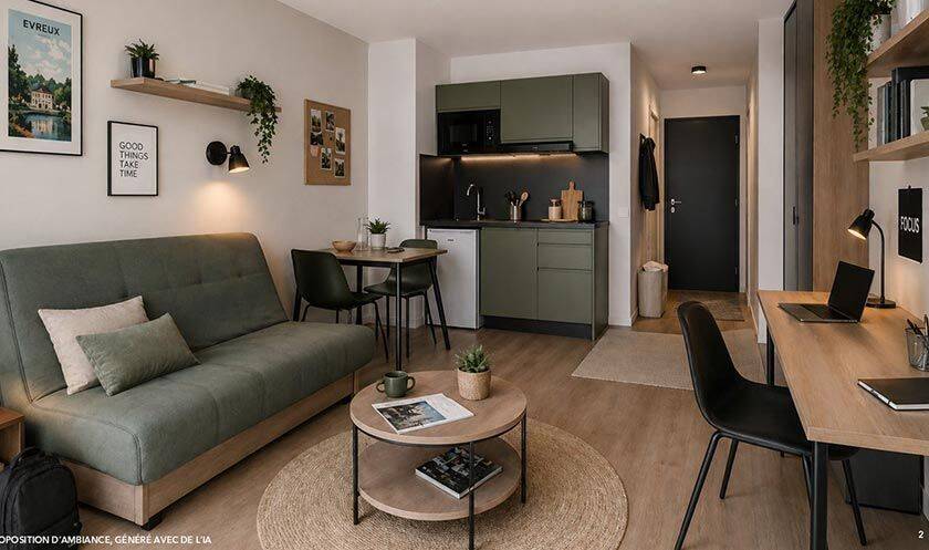 Appartement 1 pièce 18 m² · à Évreux · 18,2 m² · 96 000 €